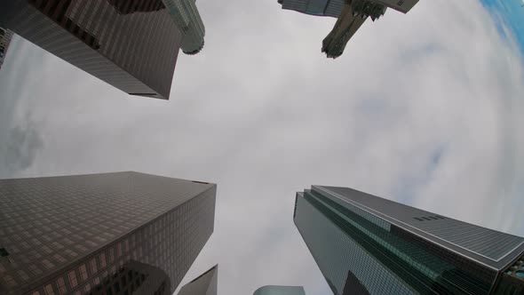 Clouds And Office Buildings In Los Angeles  - 2 alt