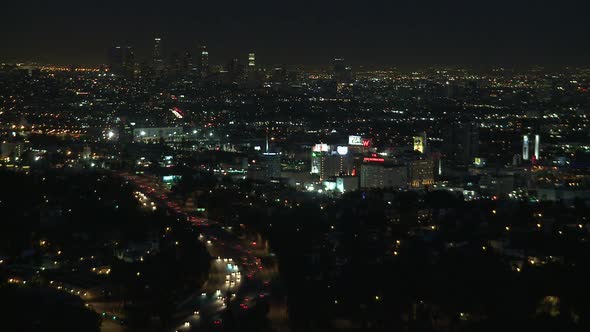 Los Angeles Traffic At Night 2