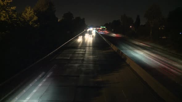 Los Angeles Traffic At Night 3