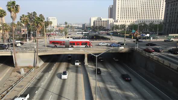 Overpass On The 101 Freeway In Downtown Los Angeles 2