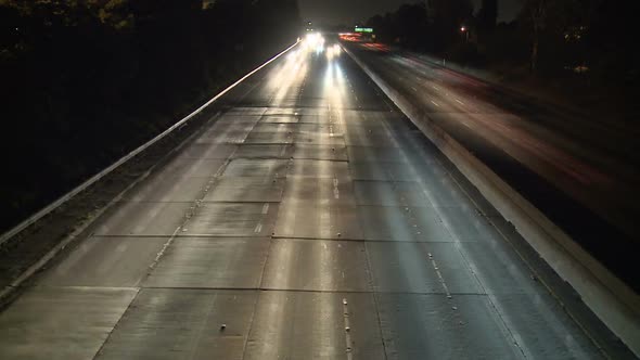 Los Angeles Traffic At Night 4