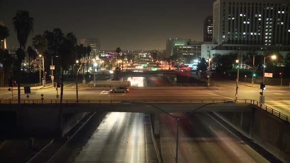 Los Angeles Traffic At Night 7