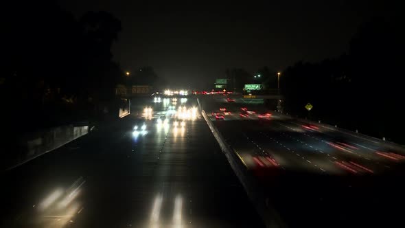 Los Angeles Traffic At Night 8