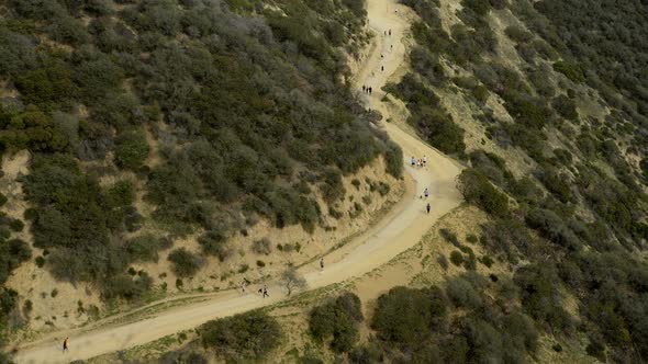 People Hiking On Trail 1