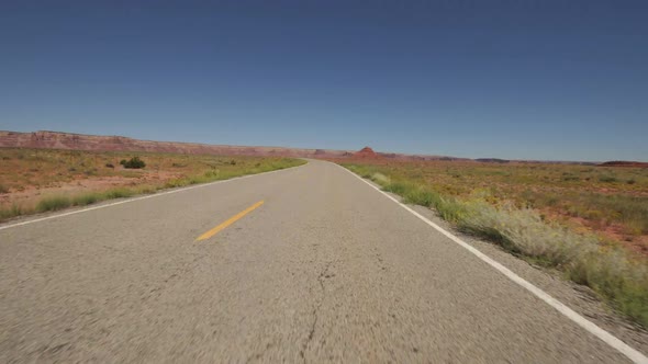 Driving In Navajo Nation Desert Utah - 1