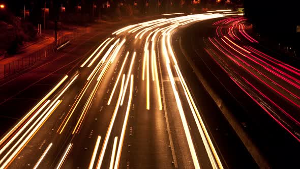 Traffic In Los Angeles At Night  - 1 alt