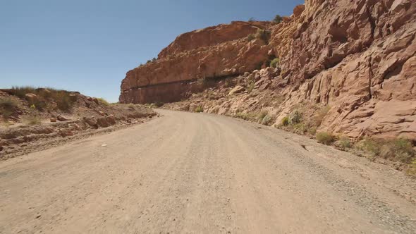 Driving In Navajo Nation Desert Utah - 3