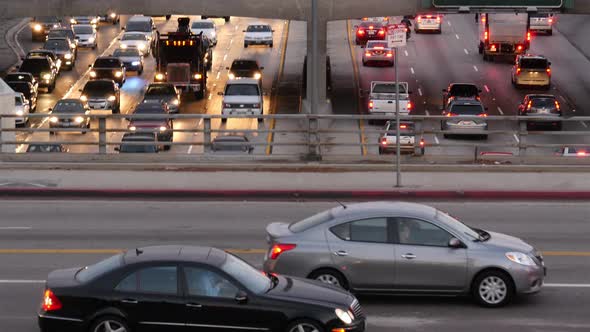 Heavy Traffic In Downtown Los Angeles 2 alt