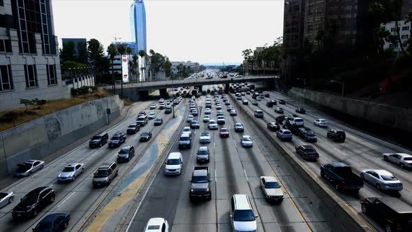 Traffic Jam In Downtown Los Angeles 18