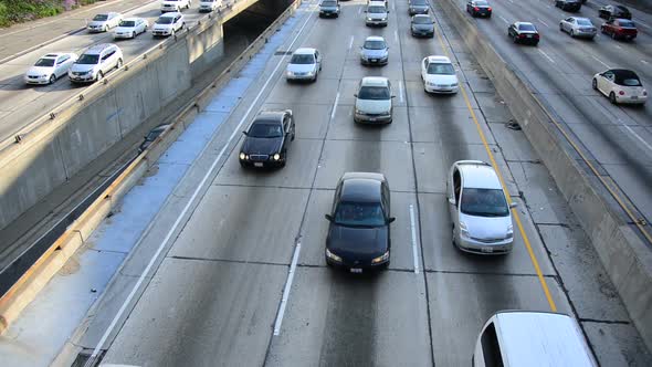 Traffic Jam In Downtown Los Angeles 9