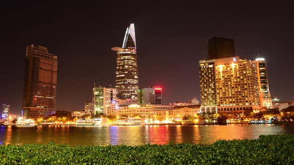 Scenic Ho Chi Minh City (Saigon) Skyline At Night - Vietnam 15