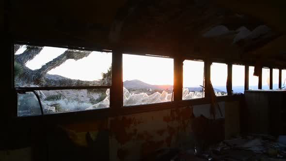 Abandon Bus In The Desert At Sunset 3 alt