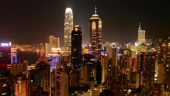 Hong Kong Skyline And Victoria Harbour At Night 1 alt
