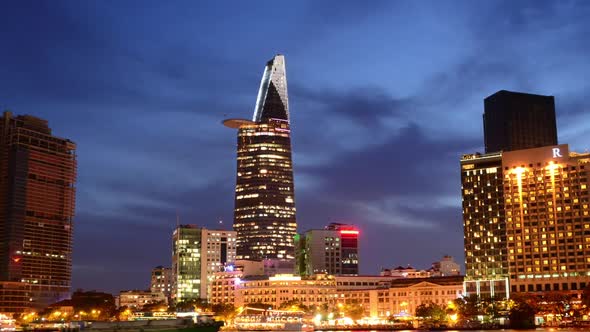 Scenic Ho Chi Minh City (Saigon) Skyline At Night - Vietnam 21