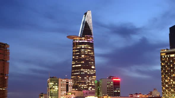 Scenic Ho Chi Minh City (Saigon) Skyline At Night - Vietnam 22 alt