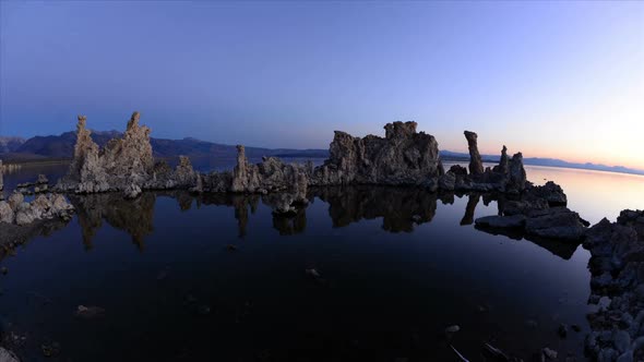 Tufa Formation On Scenic Mono Lake California At Sunrise  6
