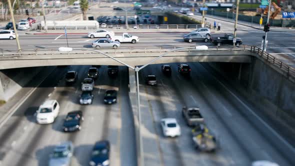 Traffic In Downtown Loa Angeles