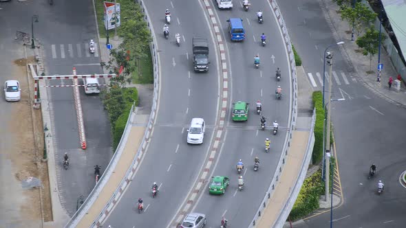View Of City Streets From Above  - Ho Chi Minh City Vietnam 1 alt