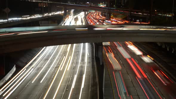 Traffic On Busy 10 Freeway In Downtown Los Angeles California 1 alt