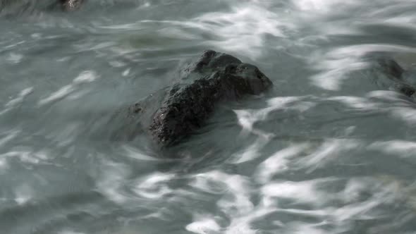 Waves On Lava Rocks 3