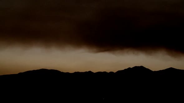 Smoke Clouds From Fire At Sunset 3 alt