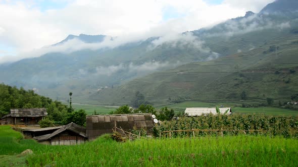 Farm House With Rice Terraces In Valley -  Sapa Vietnam 5