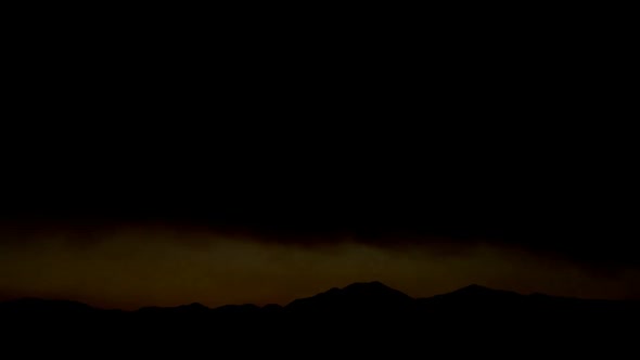 Smoke Clouds From Fire At Sunset 6 alt