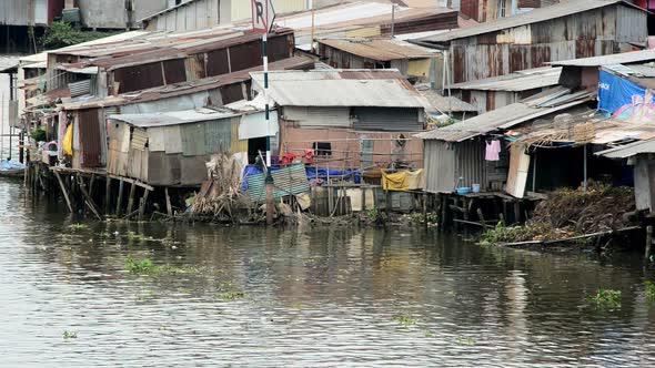 Shacks On The Saigon River - Ho Chi Minh City (Saigon)  Vietnam 6