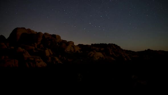 Joshua Tree Desert Landscape At Night 4