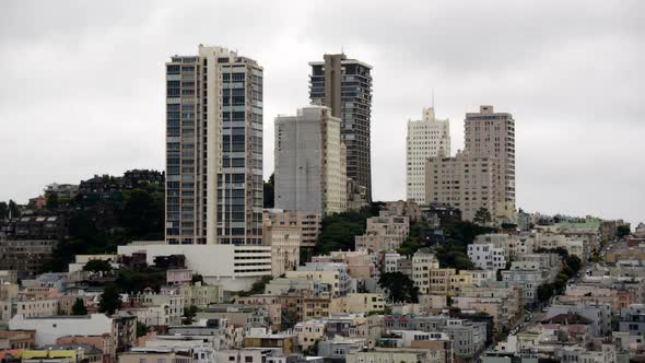 Cloud Pass Over San Francisco Skyline - Time Lapse 2