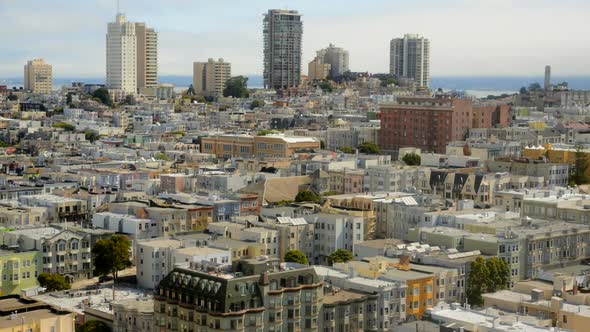 Cloud Shadows Pass Over San Francisco Skyline - Time Lapse 6