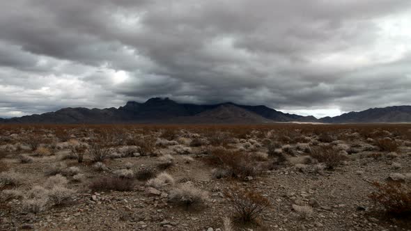 Time Lapse Of The Mojave Desert Storm Clouds - 4k 1 alt
