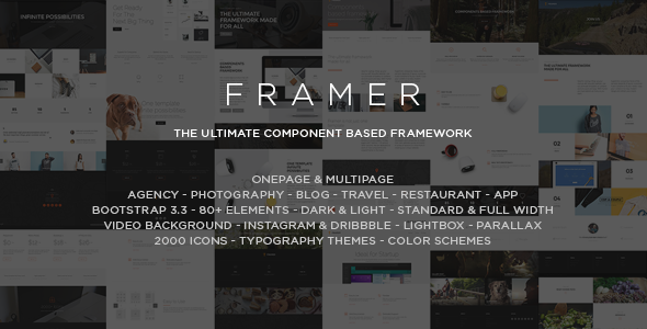 Framer - Multi-Purpose Bootstrap HTML5 Template