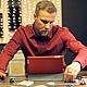 Man Playing Online Poker in a Beautiful House - VideoHive Item for Sale