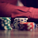 Man Playing Online Poker and Moves Chips. - VideoHive Item for Sale