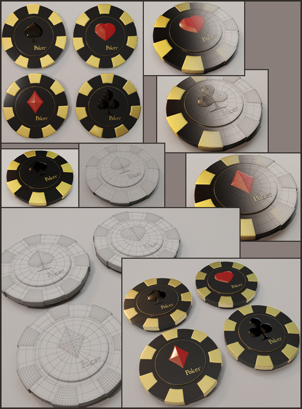 Casino Chip 3D Models