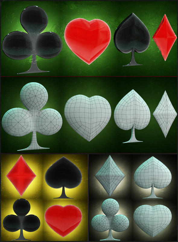 Signs of Cards 3D models
