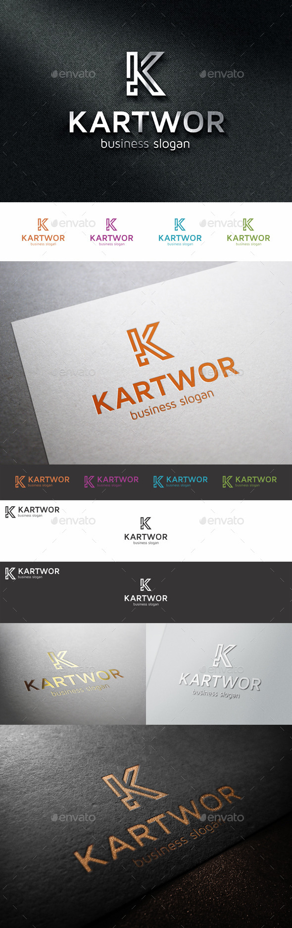 K Logo Monogram Letter
