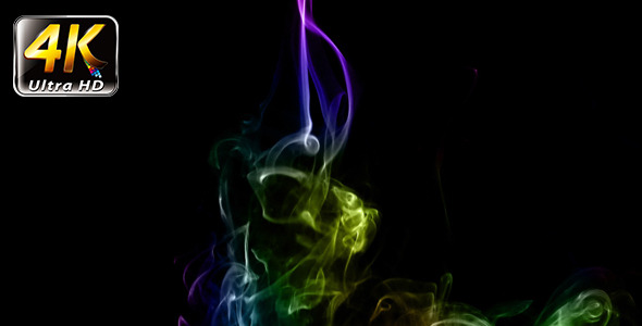 Abstract Colorful Fluid Smoke Element Turbulence 3