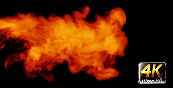 Abstract Fire Burning Heat Smoke Element