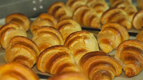 Baking French Croissants