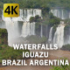 Aerial Waterfalls Iguazu Brazil Argentina 2  - VideoHive Item for Sale