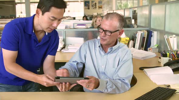 Man Working At Computer In Modern Office 4