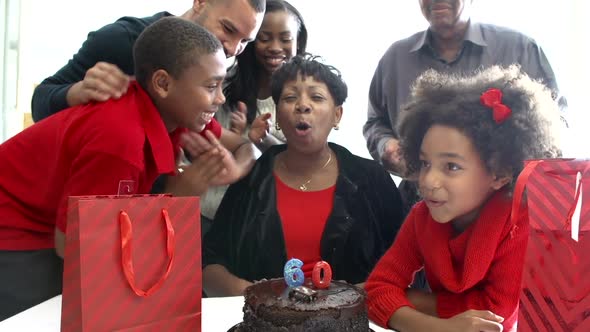 Family Celebrating 60th Birthday Together