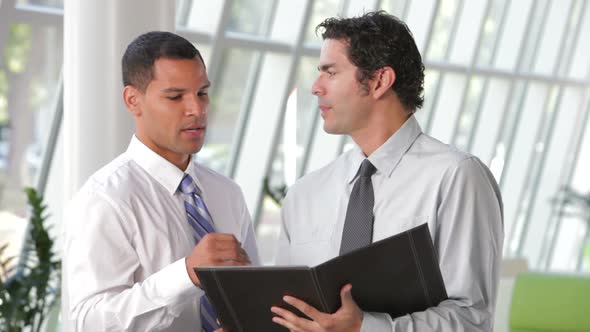 Two Businessmen Talking In Office 1 alt