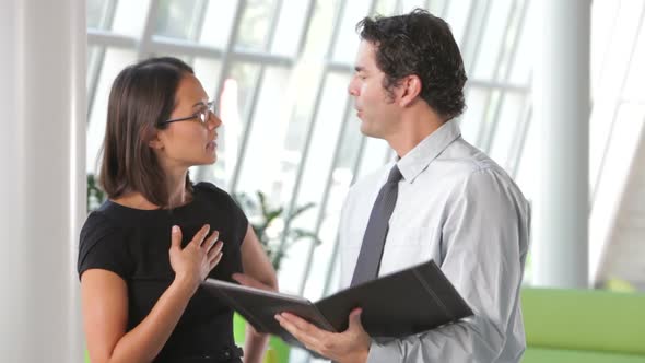 Businessman And Businesswomen Discussing Document 2