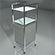 Laundry Basket Glass Metal Piece - 3DOcean Item for Sale