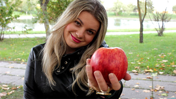 Woman Offer Apple