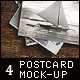 4 Vintage Postcard Mock-up - GraphicRiver Item for Sale