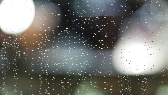 Rain Drops On The Glass